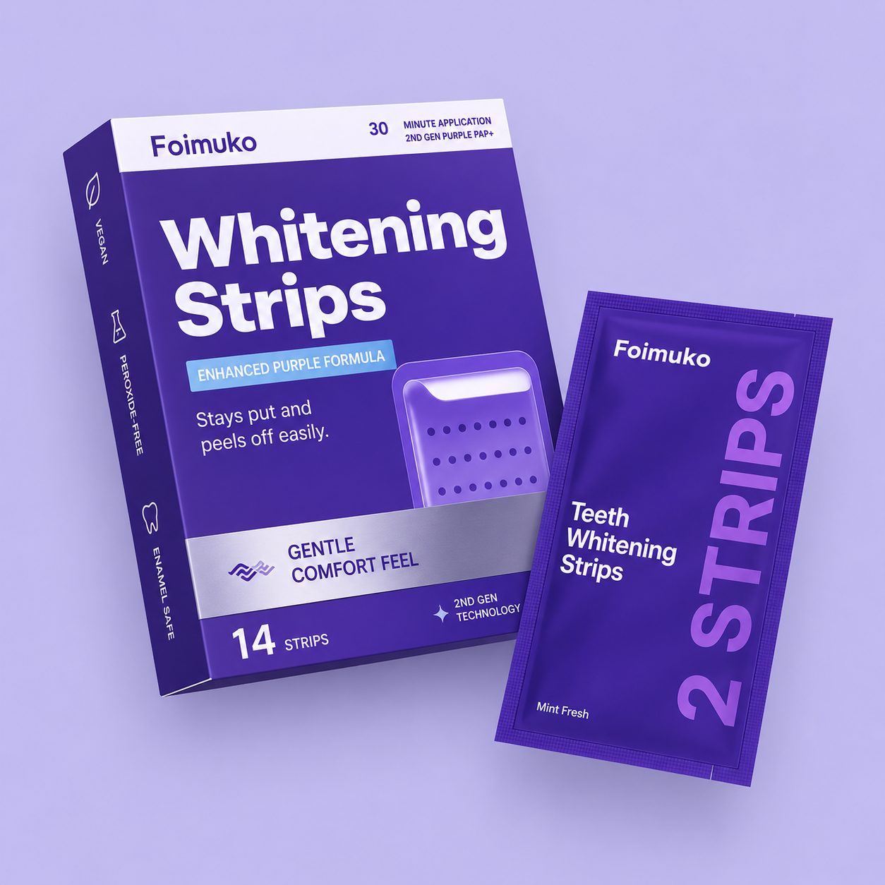 Purple Whitening And Stain-removing Tooth Plaster