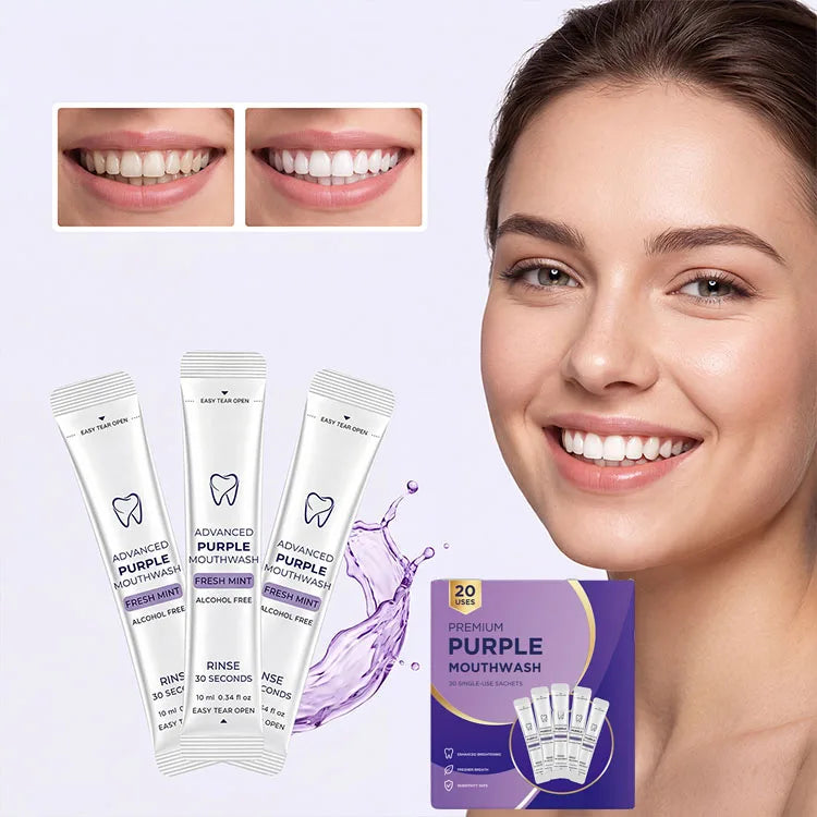 Refreshing Purple Strip-shaped Mouthwash