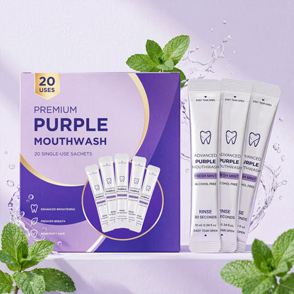 Purple Whitening Mouthwash Sachets