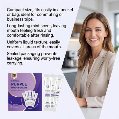 Purple Whitening Mouthwash Sachets