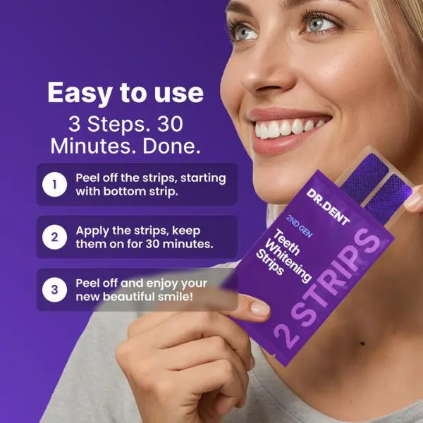 Dr Dent Purple Teeth Whitening Strips